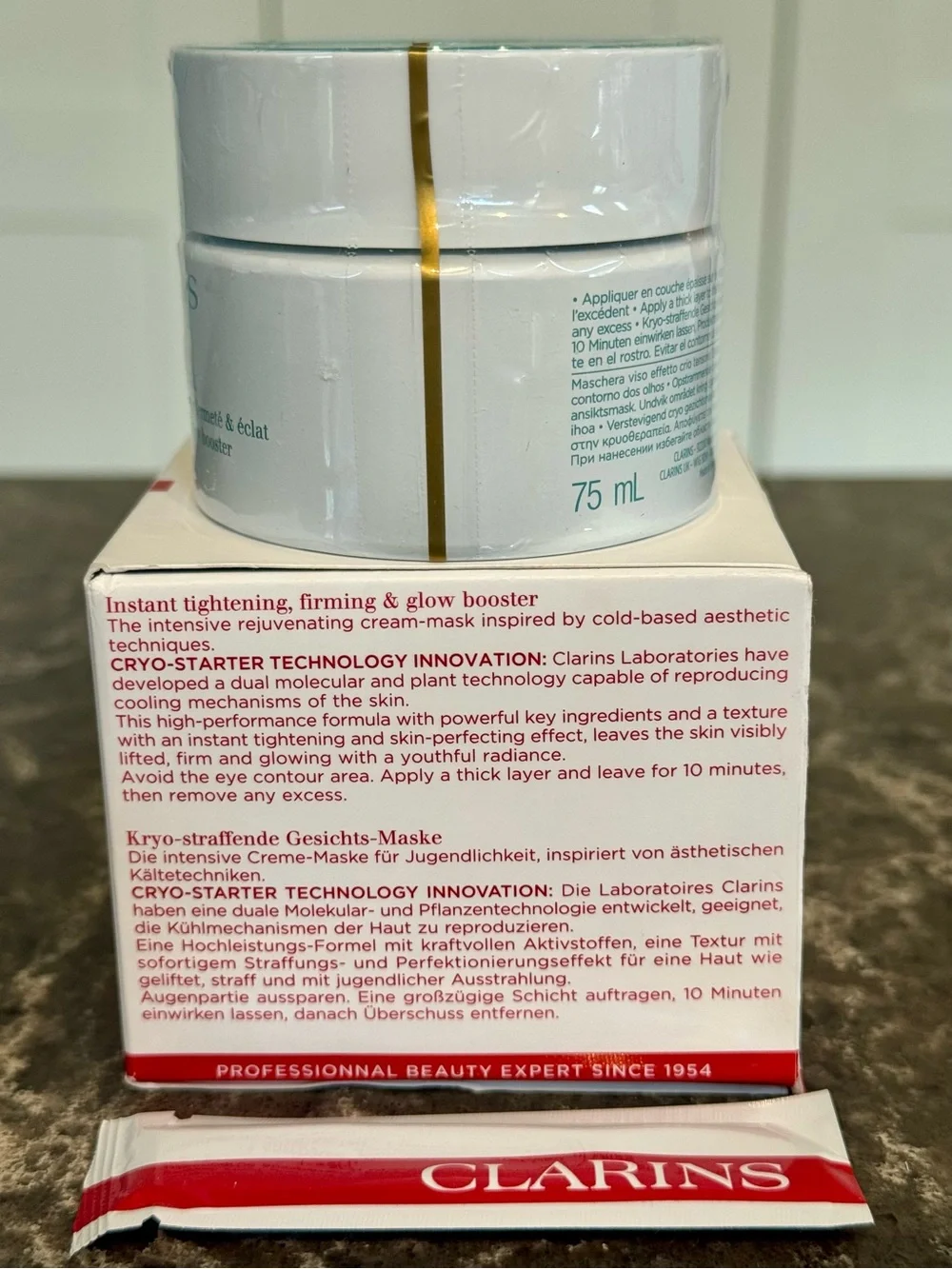 Clarins Cryo-Flash Cream Mask | NIB | Pore Refining & Firming
